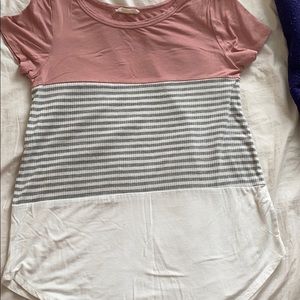 solid/striped casual tee!